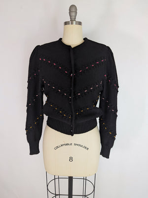1980s Geiger Austrain Wool Cardigan | S/M