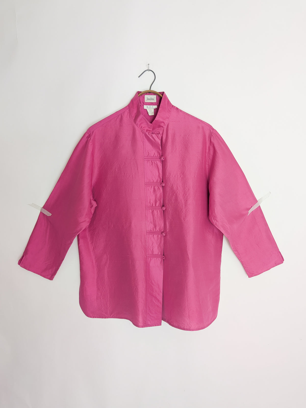 1990s Pink Dupioni Silk Jacket | L