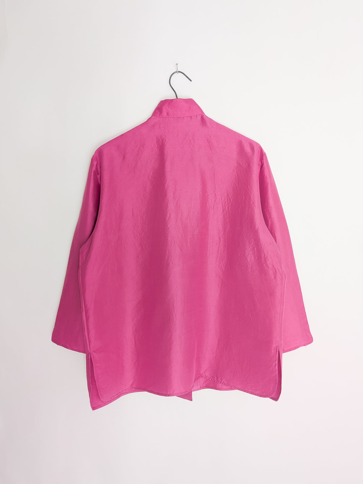 1990s Pink Dupioni Silk Jacket | L