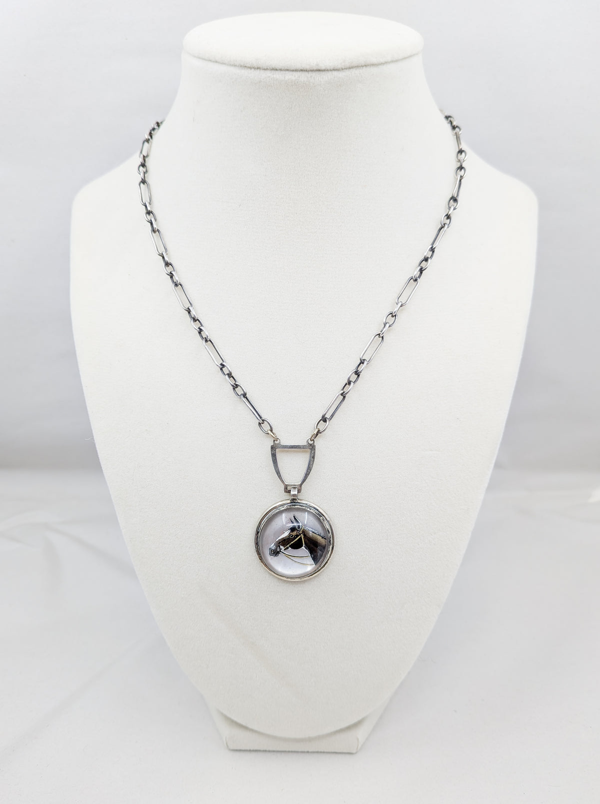Vintage 1930s Essex Crystal Horse Necklace