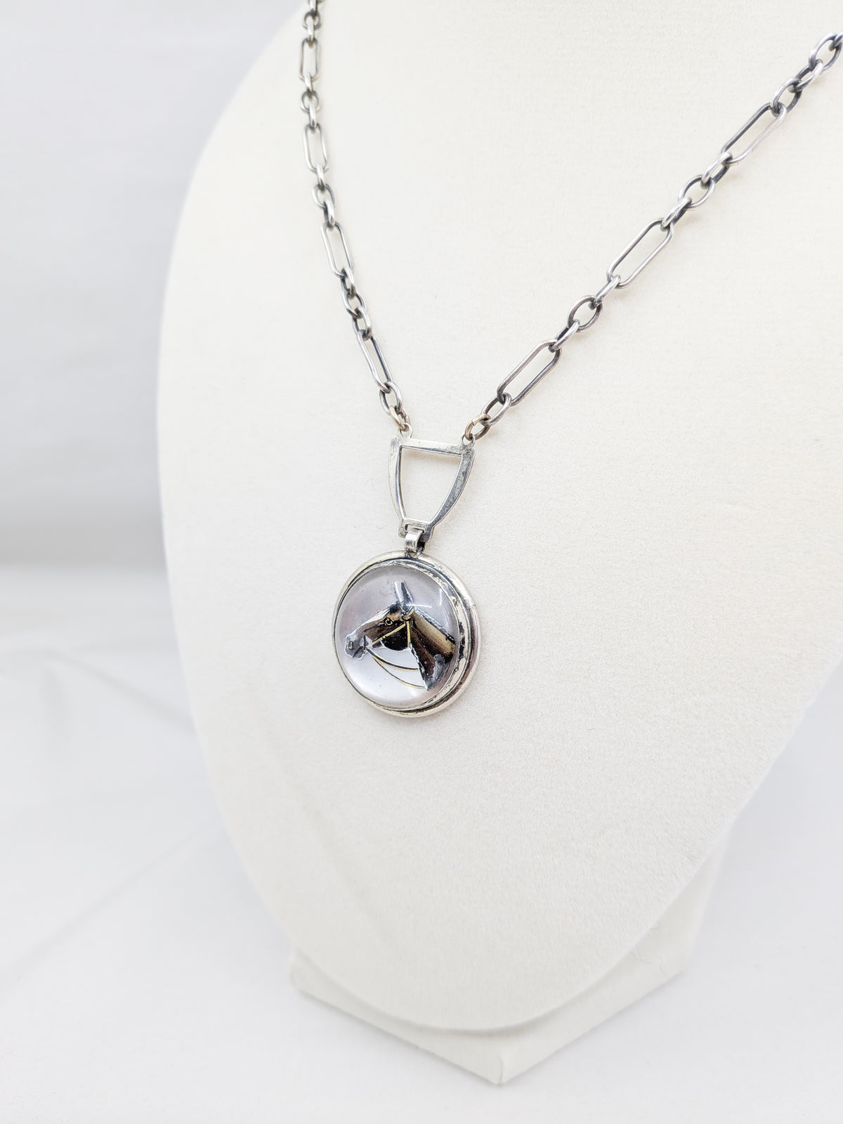Vintage 1930s Essex Crystal Horse Necklace
