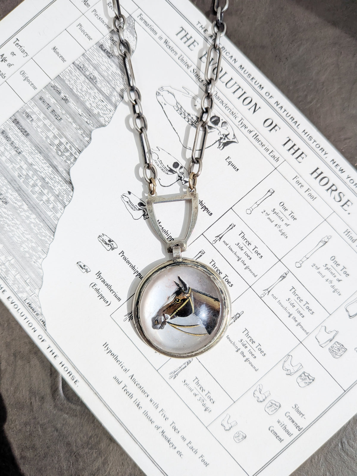 Vintage 1930s Essex Crystal Horse Necklace