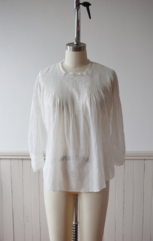 Edwardian Cotton Blouse | XS/S