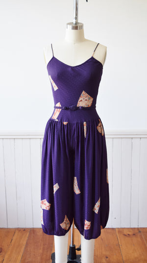 Ballets Russes Silk Jumpsuit | 1980s | XS