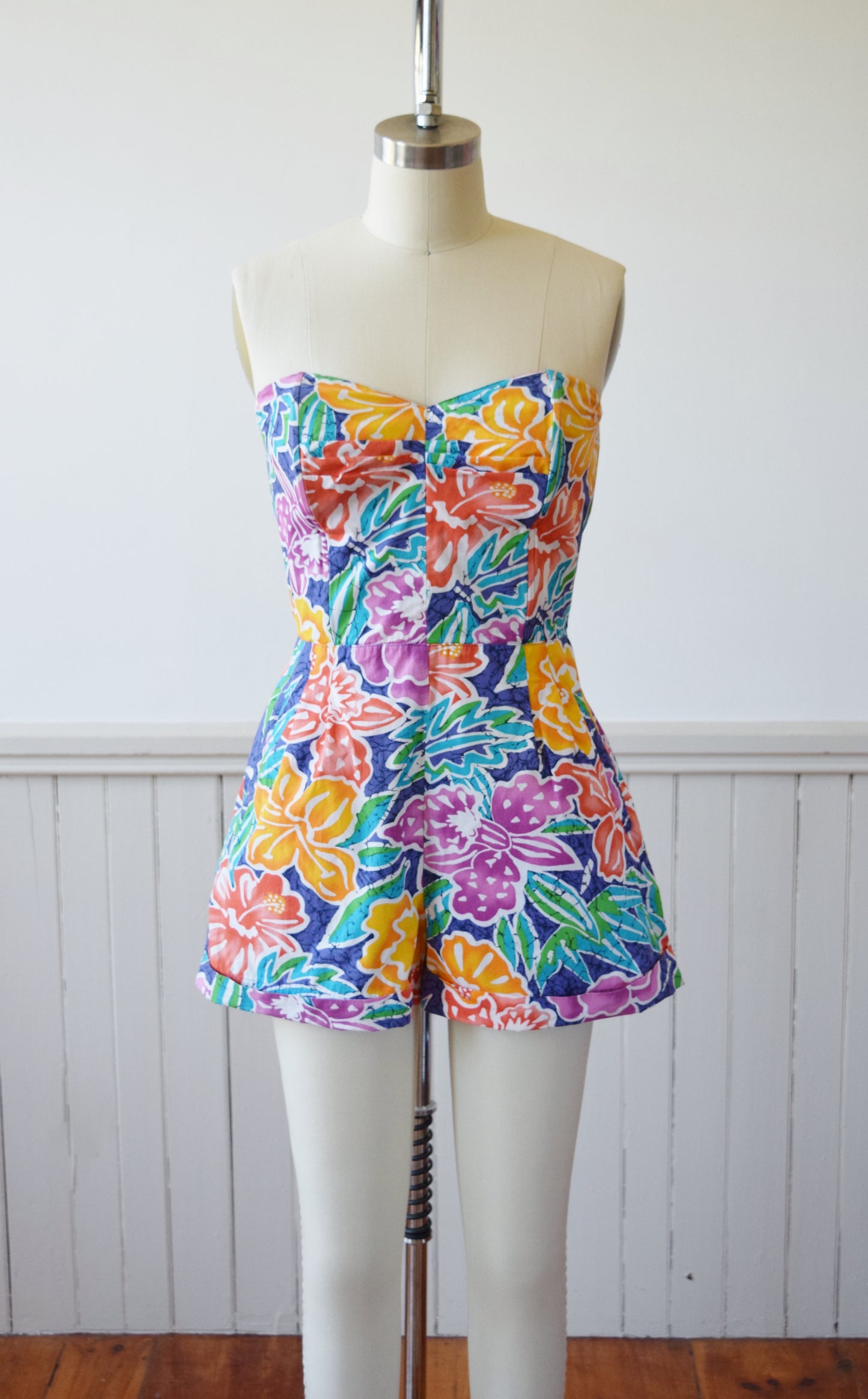 1950s Style Resort Romper | 1980s | S/M