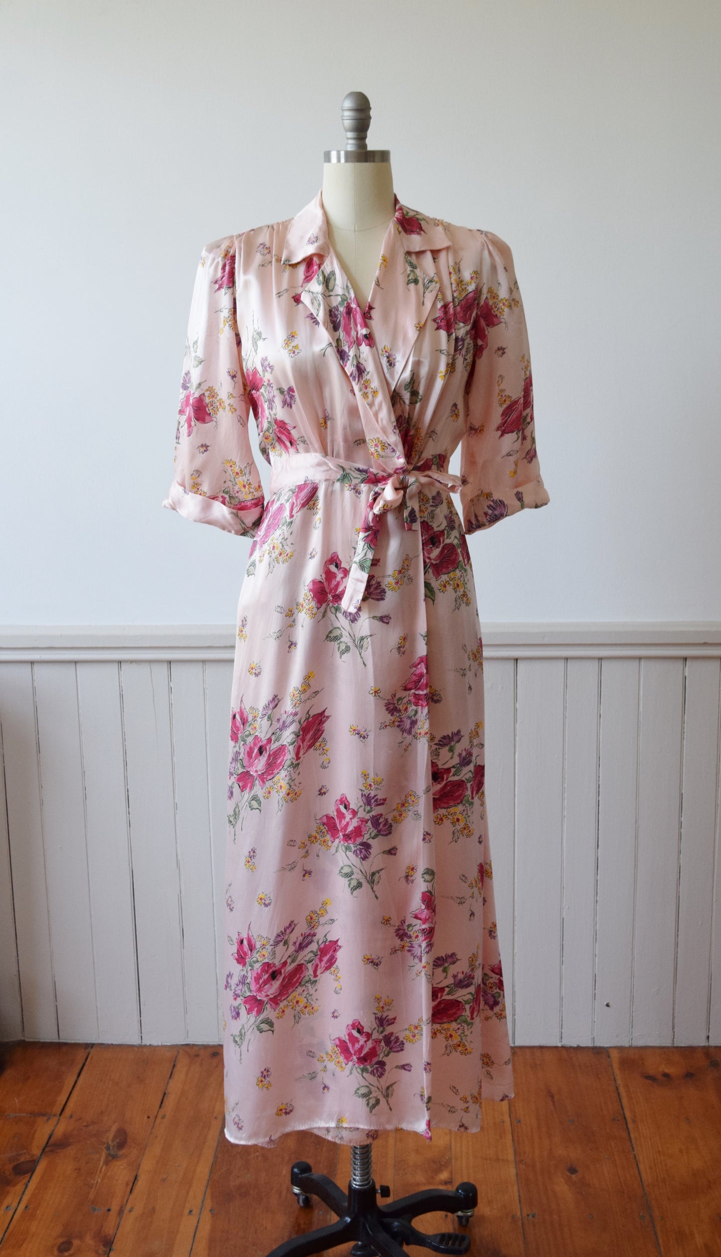 Floral Wrap Dressing Gown | 1940s | M