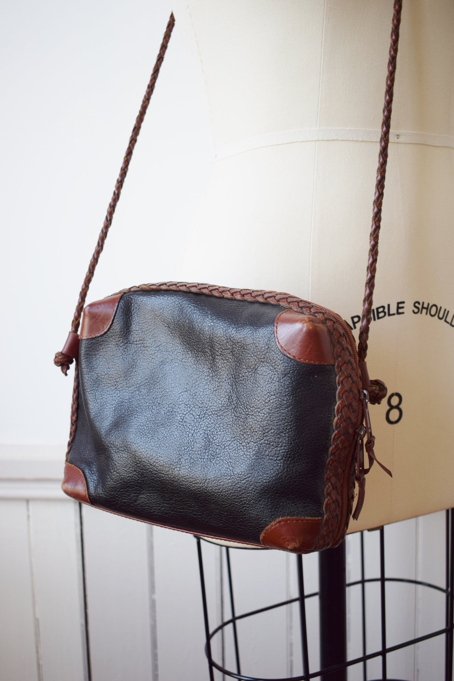 Vintage Two Tone Leather Purse