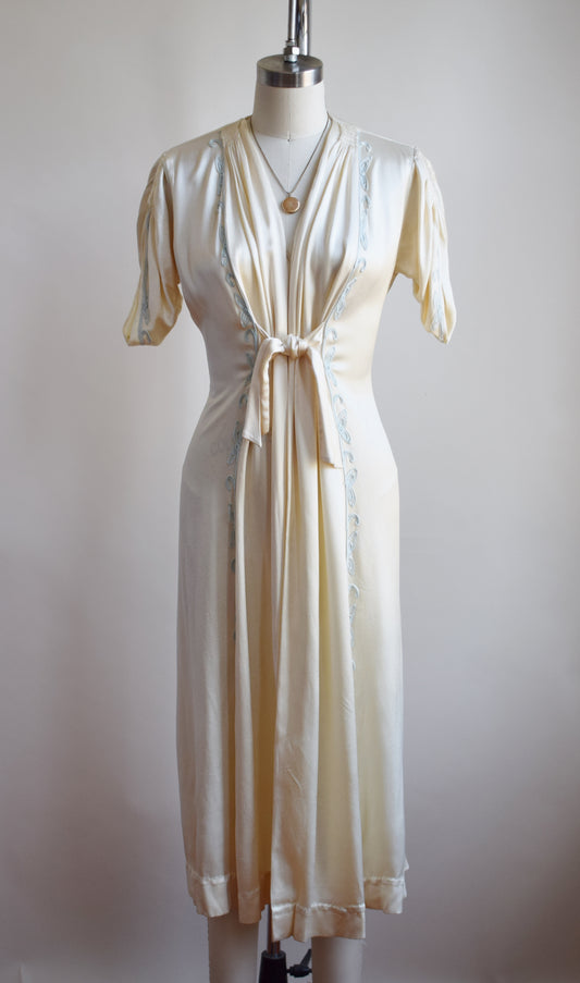 sold on layaway 1940s Satin Robe/Duster | XS/S