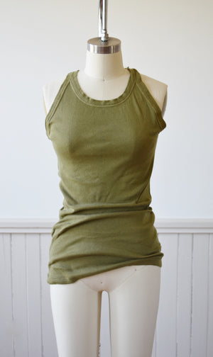 Army Issue Rib Knit Tank | 1940s | 1 | XS/S