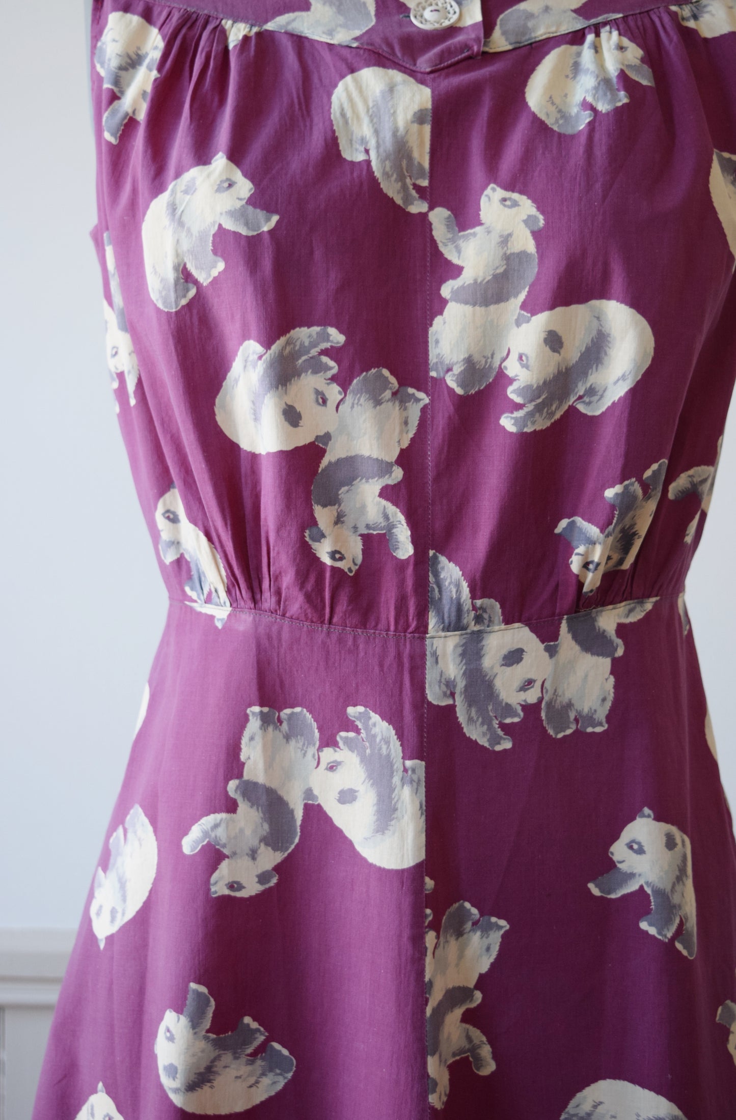 Mama + Baby Panda Print Dress and Romper Set | M 
