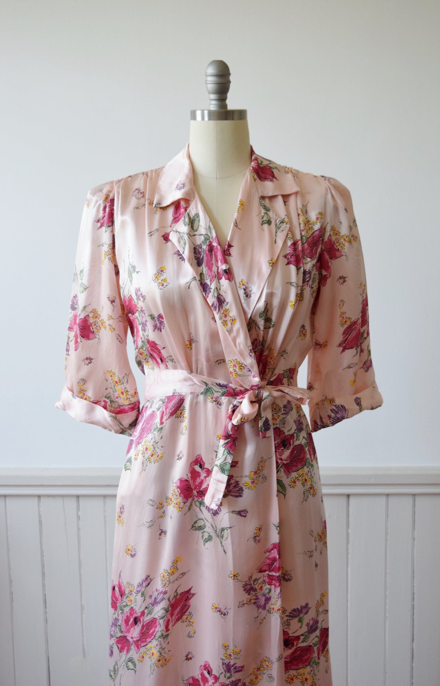 Floral Wrap Dressing Gown | 1940s | M