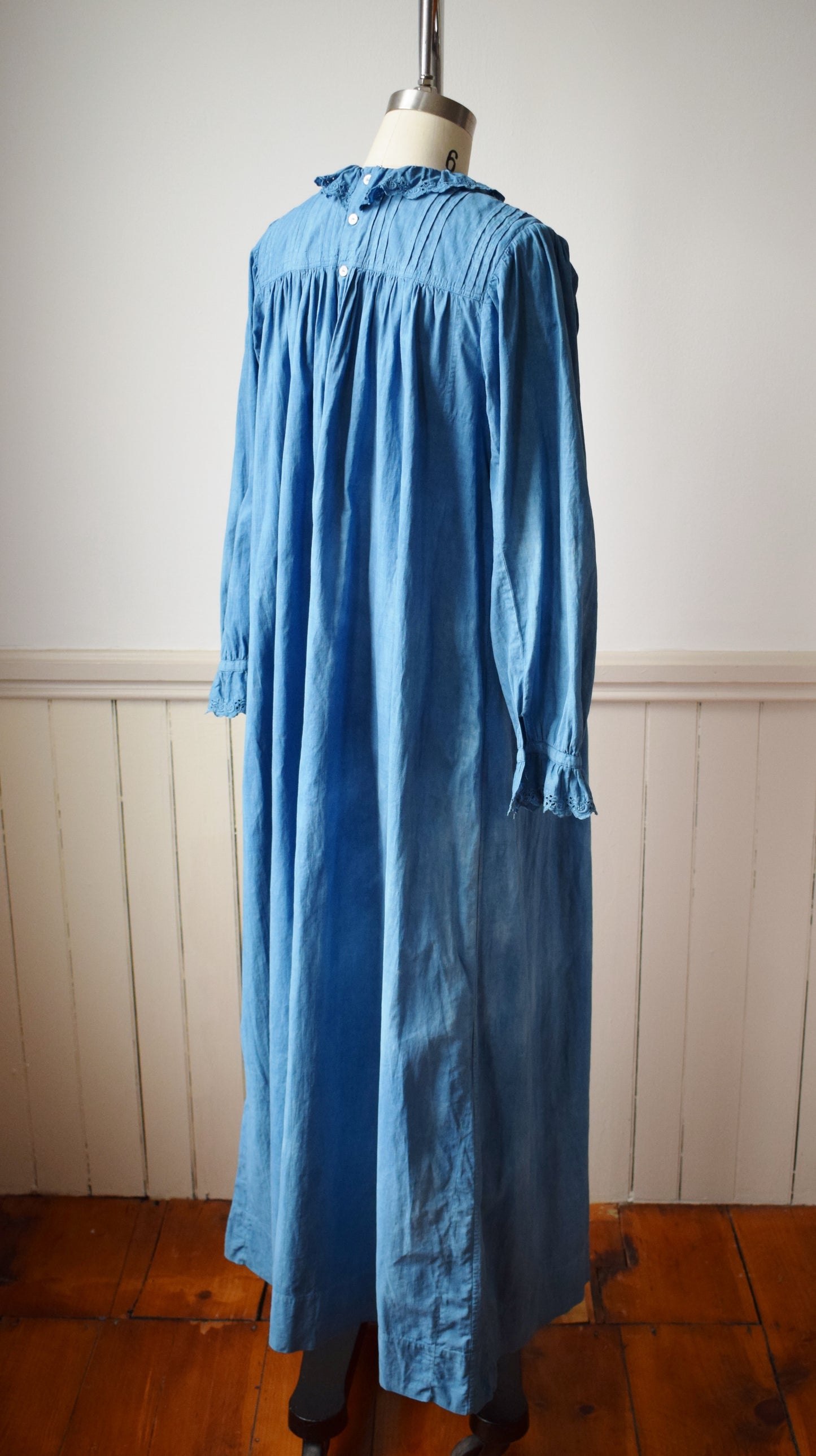 Indigo Dyed Antique Dress | XS/S