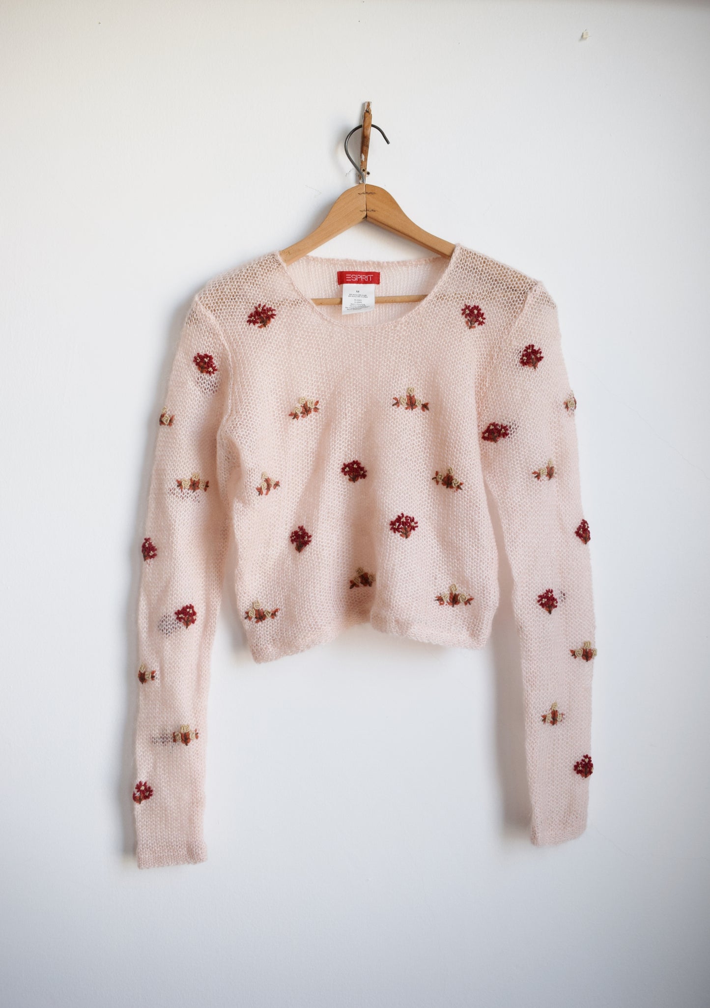Vintage Embroidered Mohair Top by Esprit | S