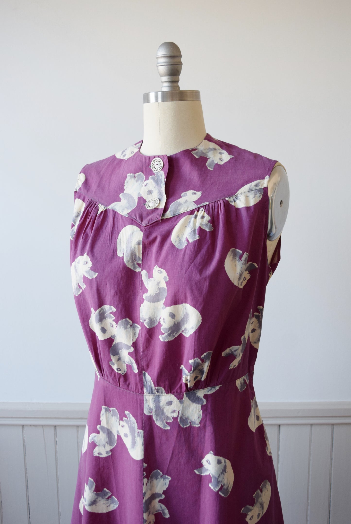 Mama + Baby Panda Print Dress and Romper Set | M 