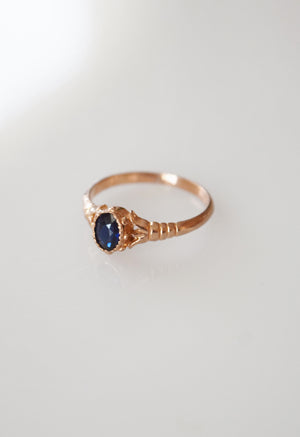 Edwardian Rose Gold and Sapphire Ring