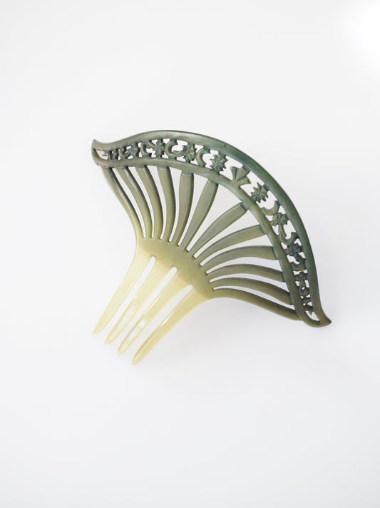 Large Antique Celestial Haircomb