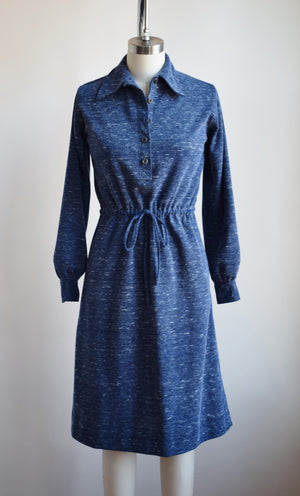 1970s Saint Laurent Rive Gauche Angora Knit Dress | XS