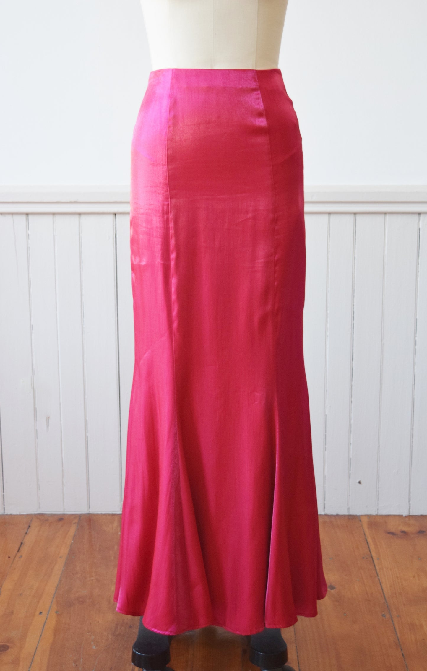 Hot Pink Mermaid Skirt | 1990s | XS