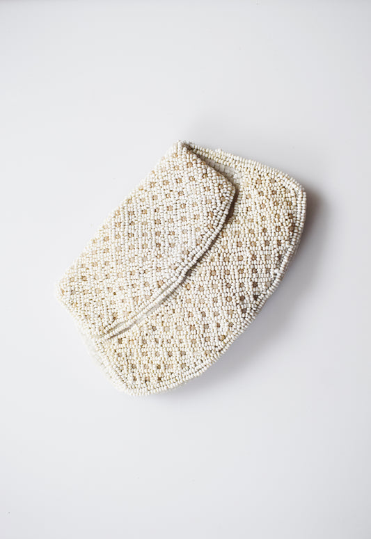 Petite Vintage Beaded Coin or Keepsake Purse