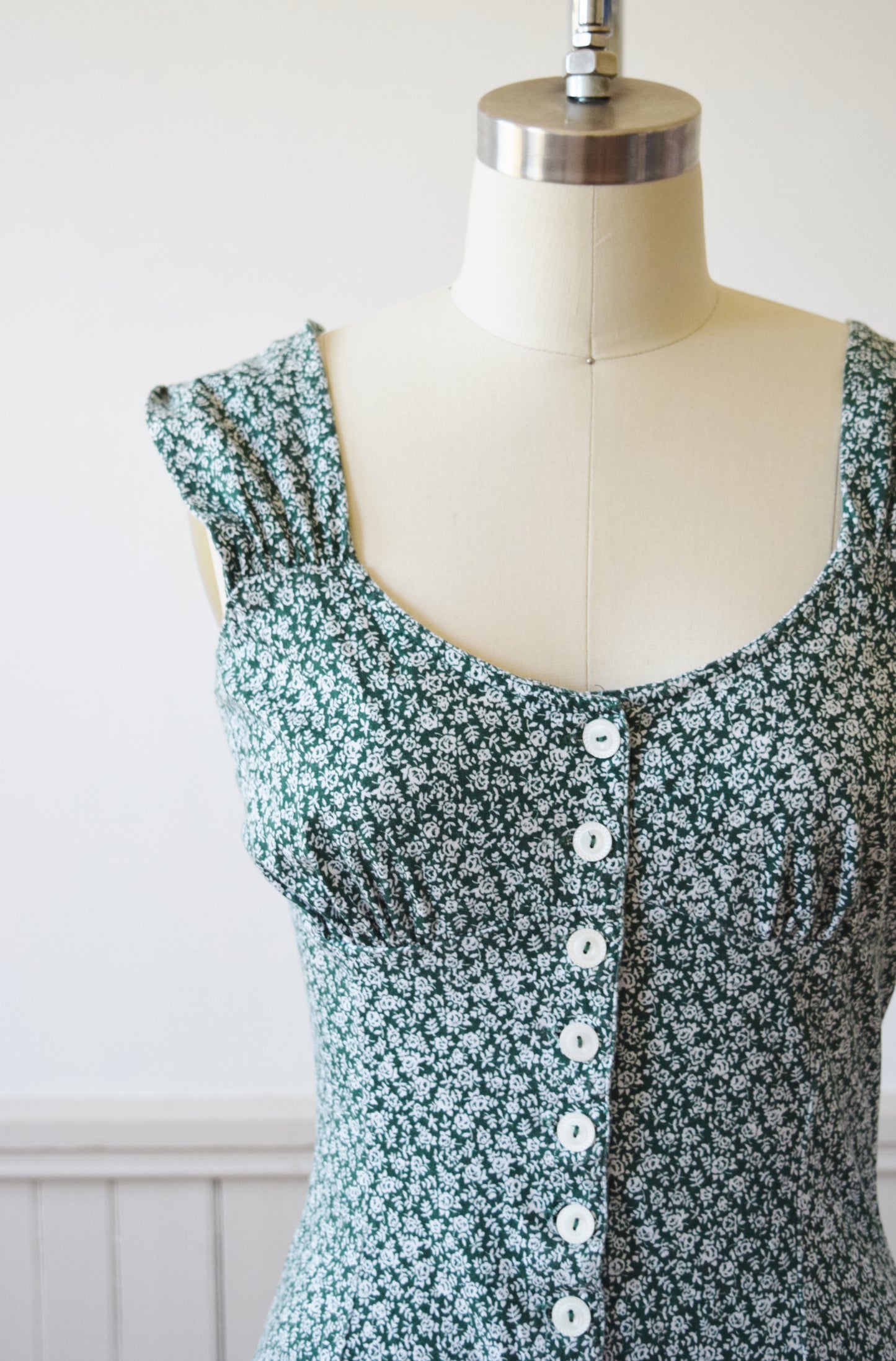 1940s-Inspired Jersey Knit Romper | 1990s | S/M