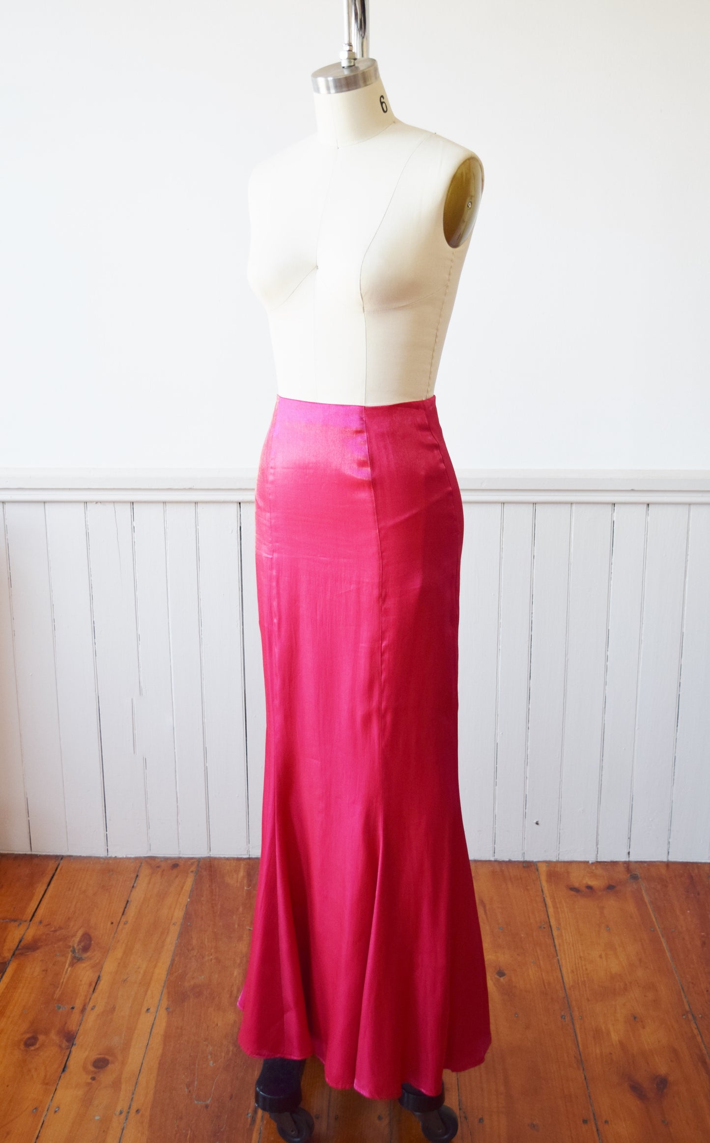 Hot Pink Mermaid Skirt | 1990s | XS