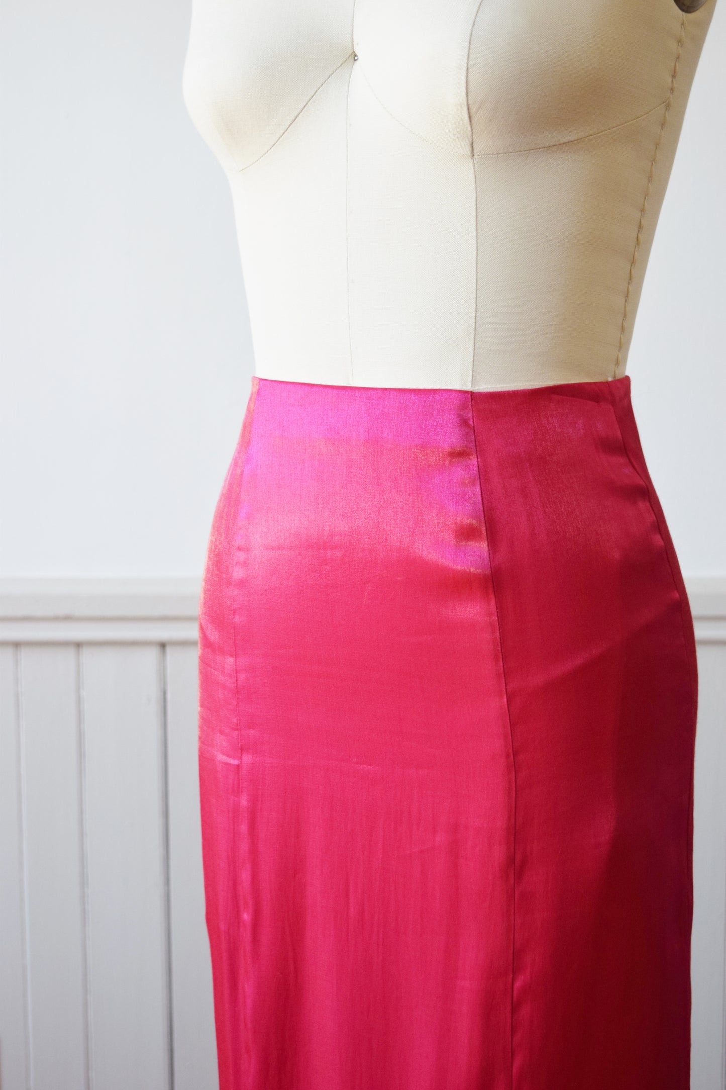 Hot Pink Mermaid Skirt | 1990s | XS