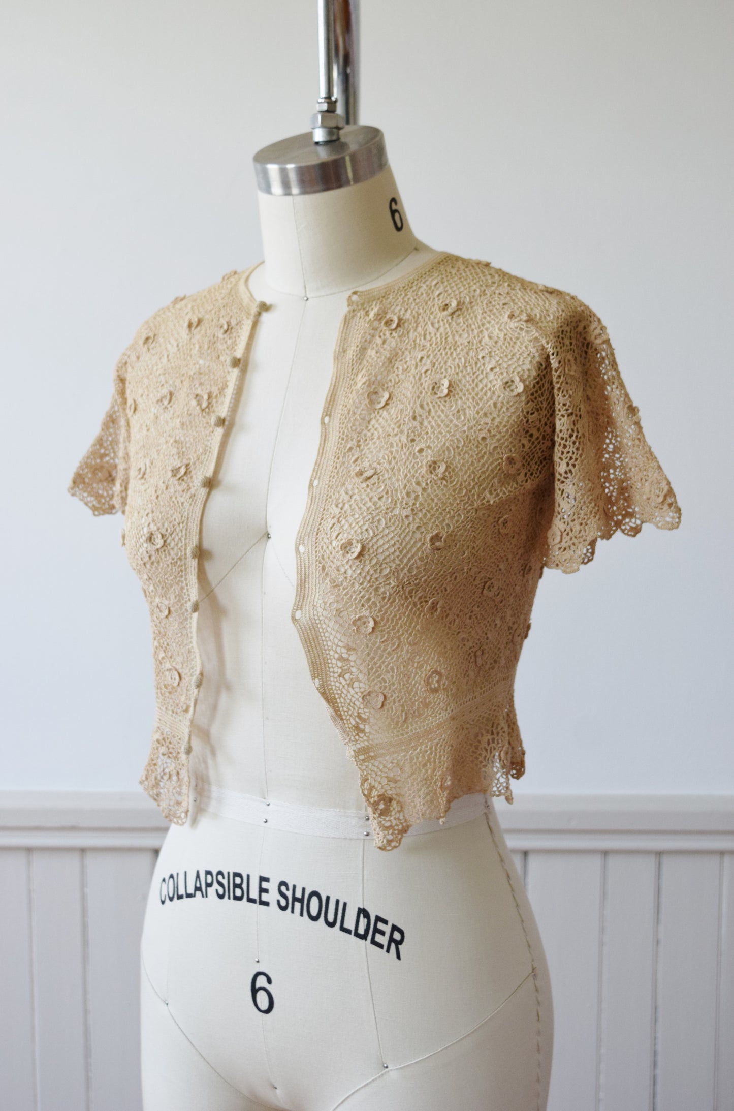 Diminutive Irish Lace Jacket | 1930s | XXS