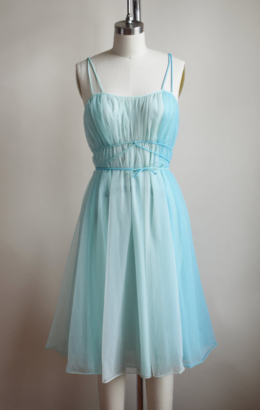 1960s Nylon Nightie Dress by Vanity Fair | S