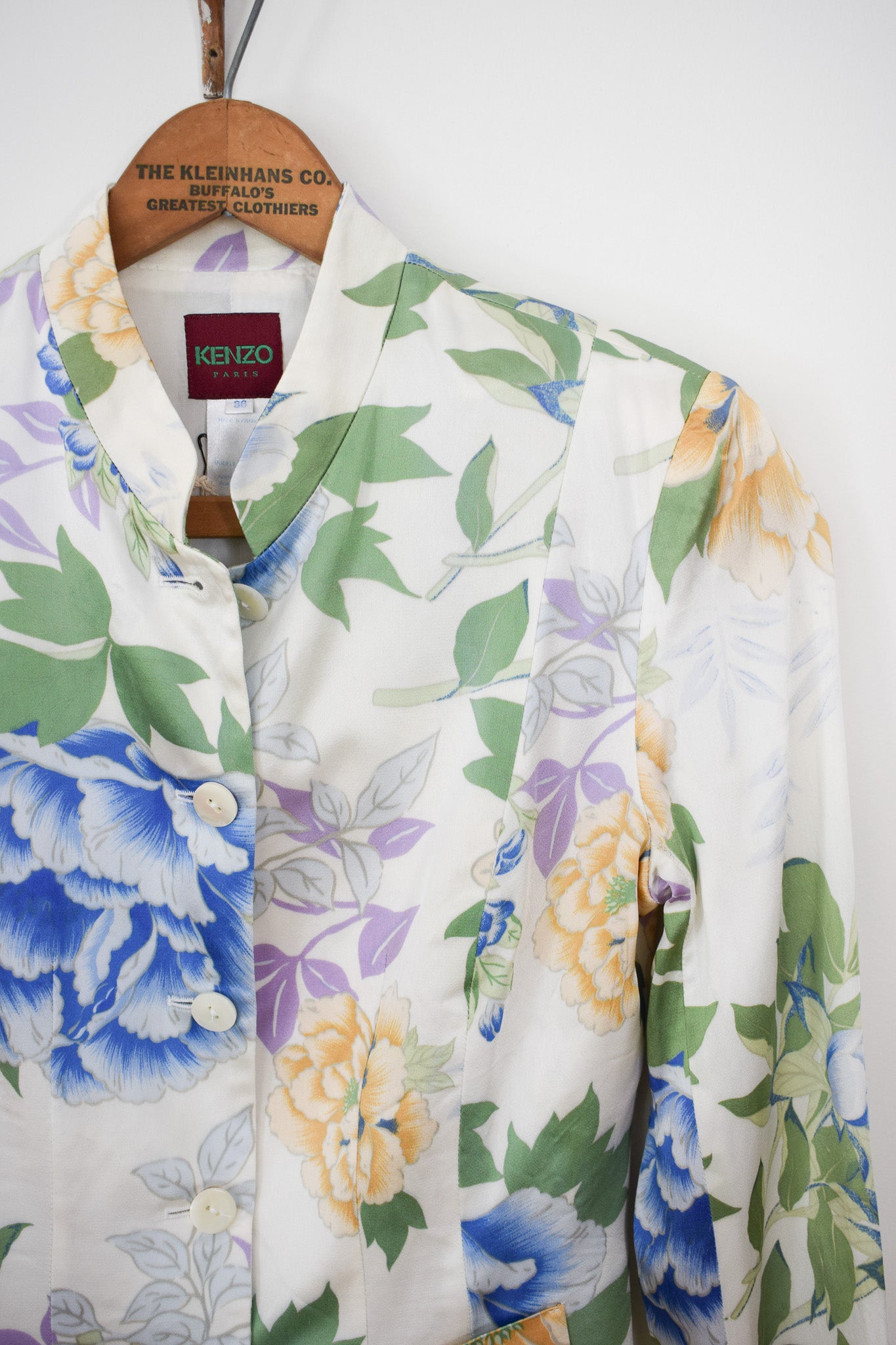 Kenzo Floral Print Satin Jacket | XXS/XS