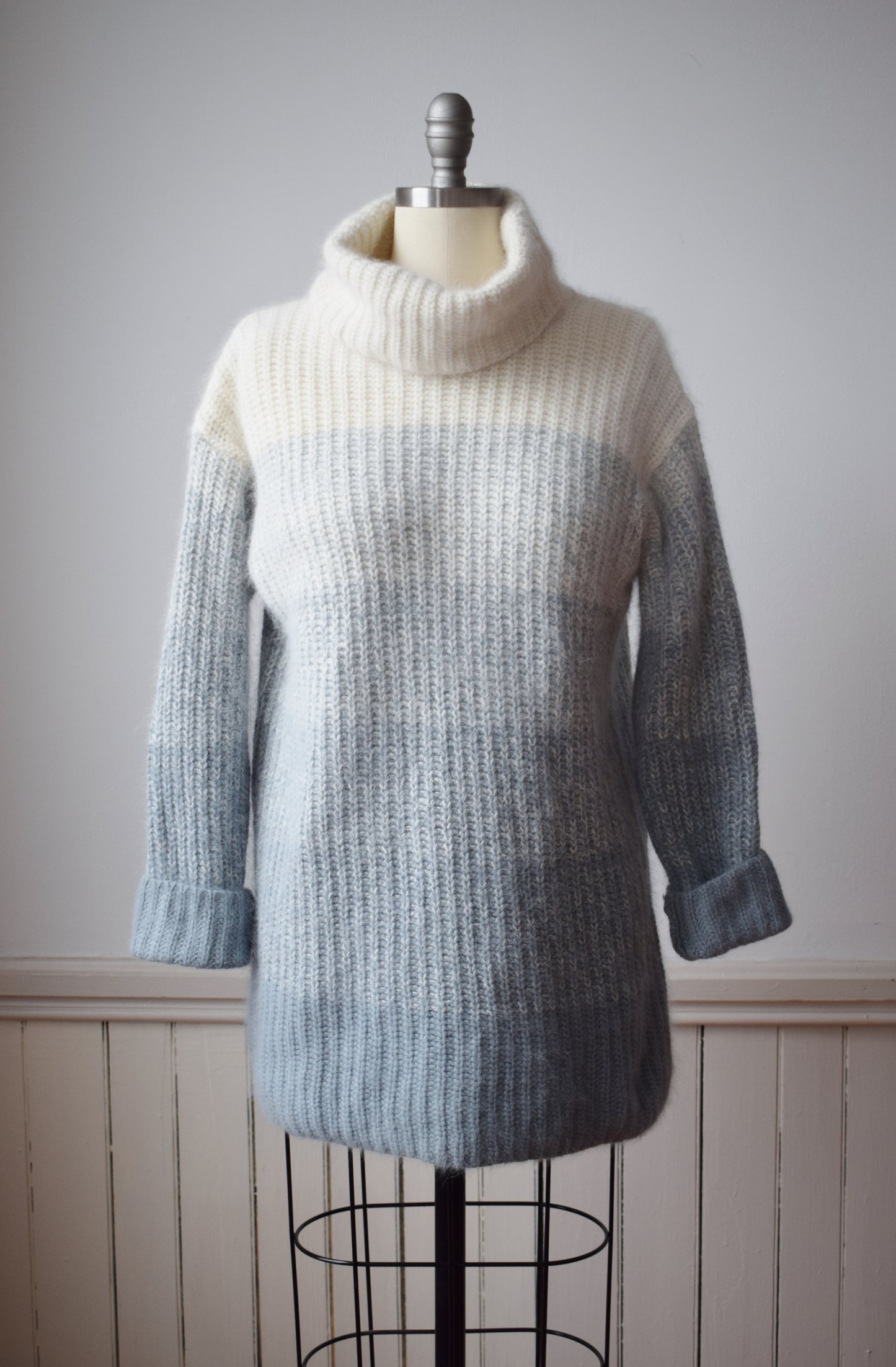 Vintage Ombre Effect Angora Pullover | M