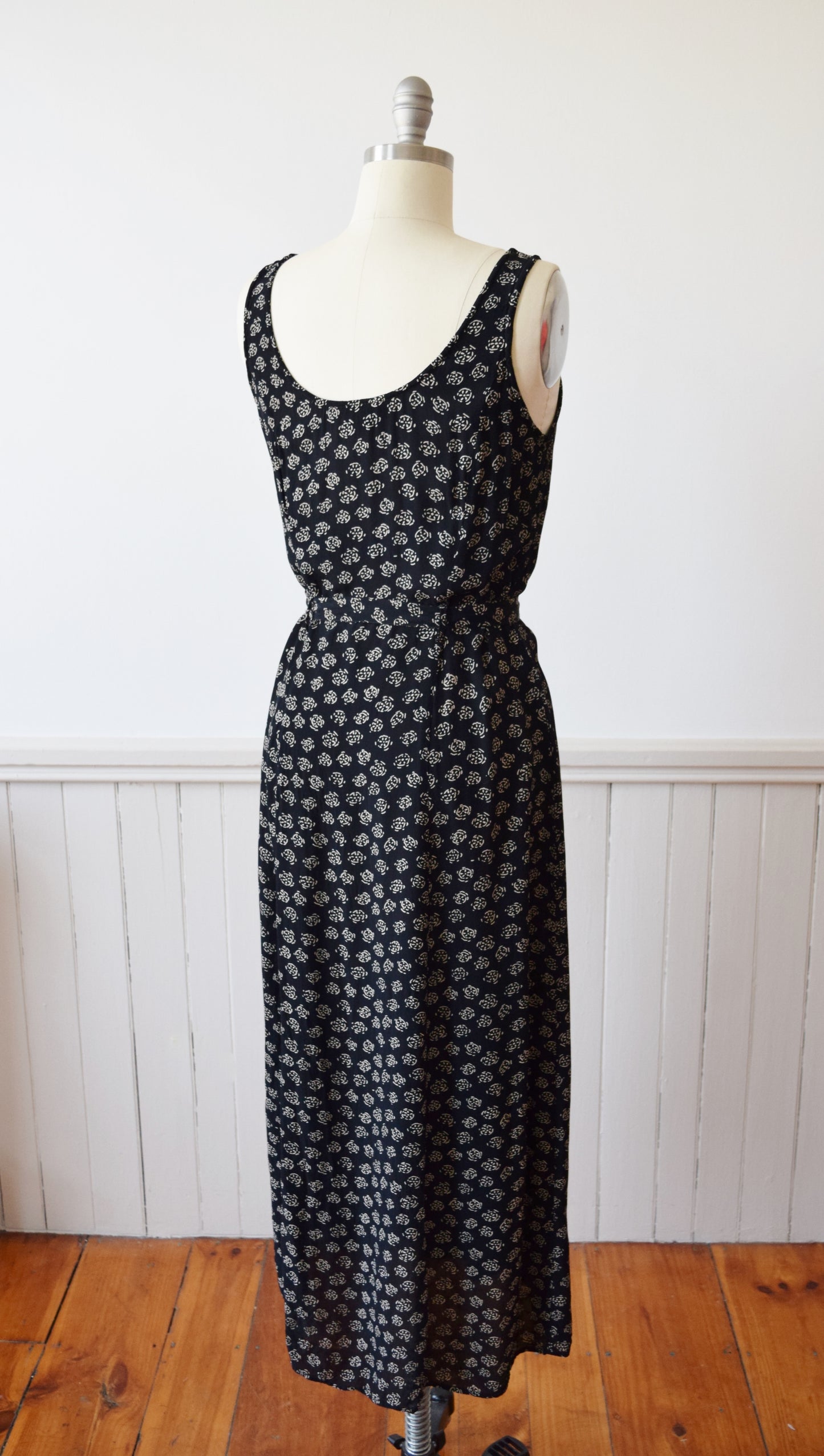 Vintage Rayon Summer Sun Dress | M