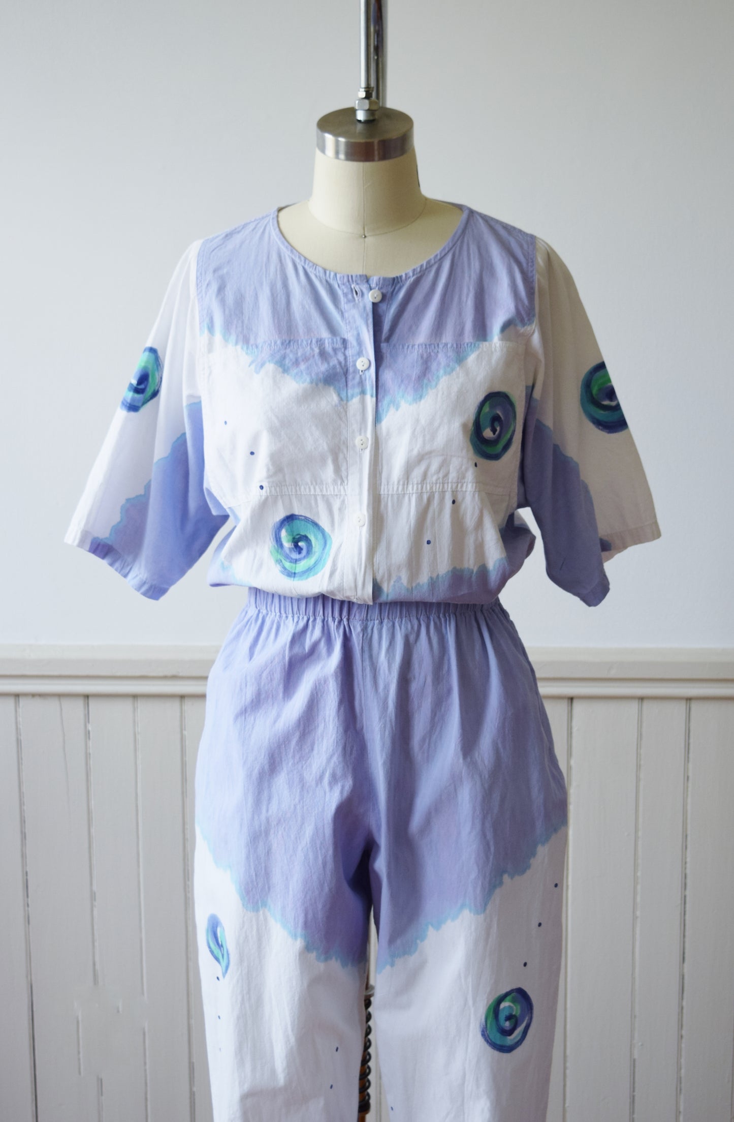 Hand Painted Play/Jumpsuit by Play Alegre | 1980s | S