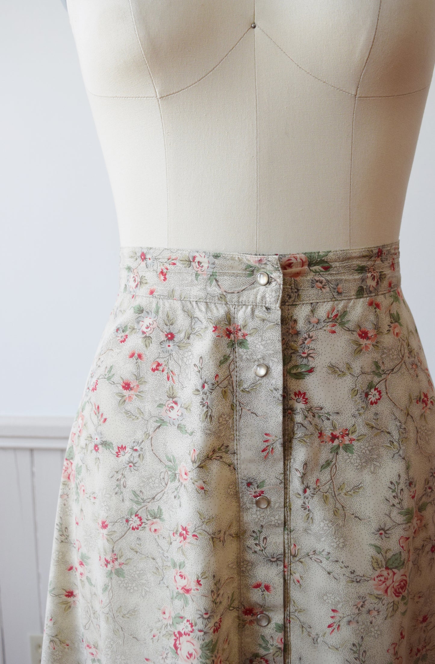 Vintage Ralph Lauren Floral Print Skirt | L