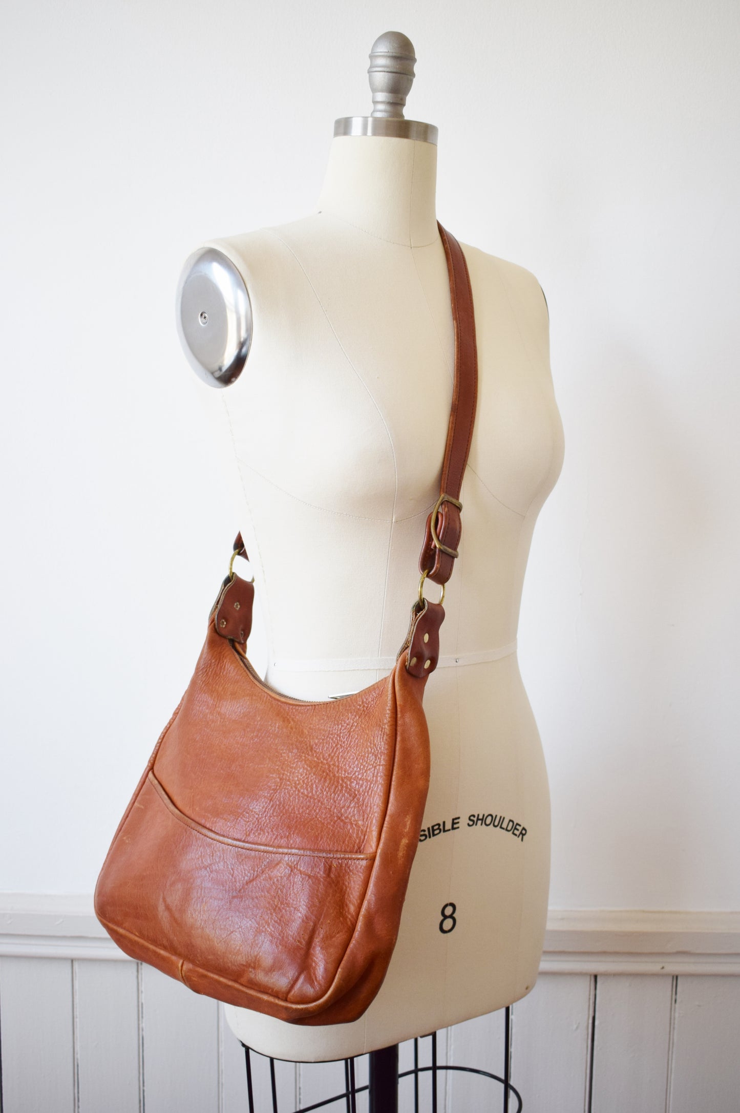 1970s Distressed Leather Purse