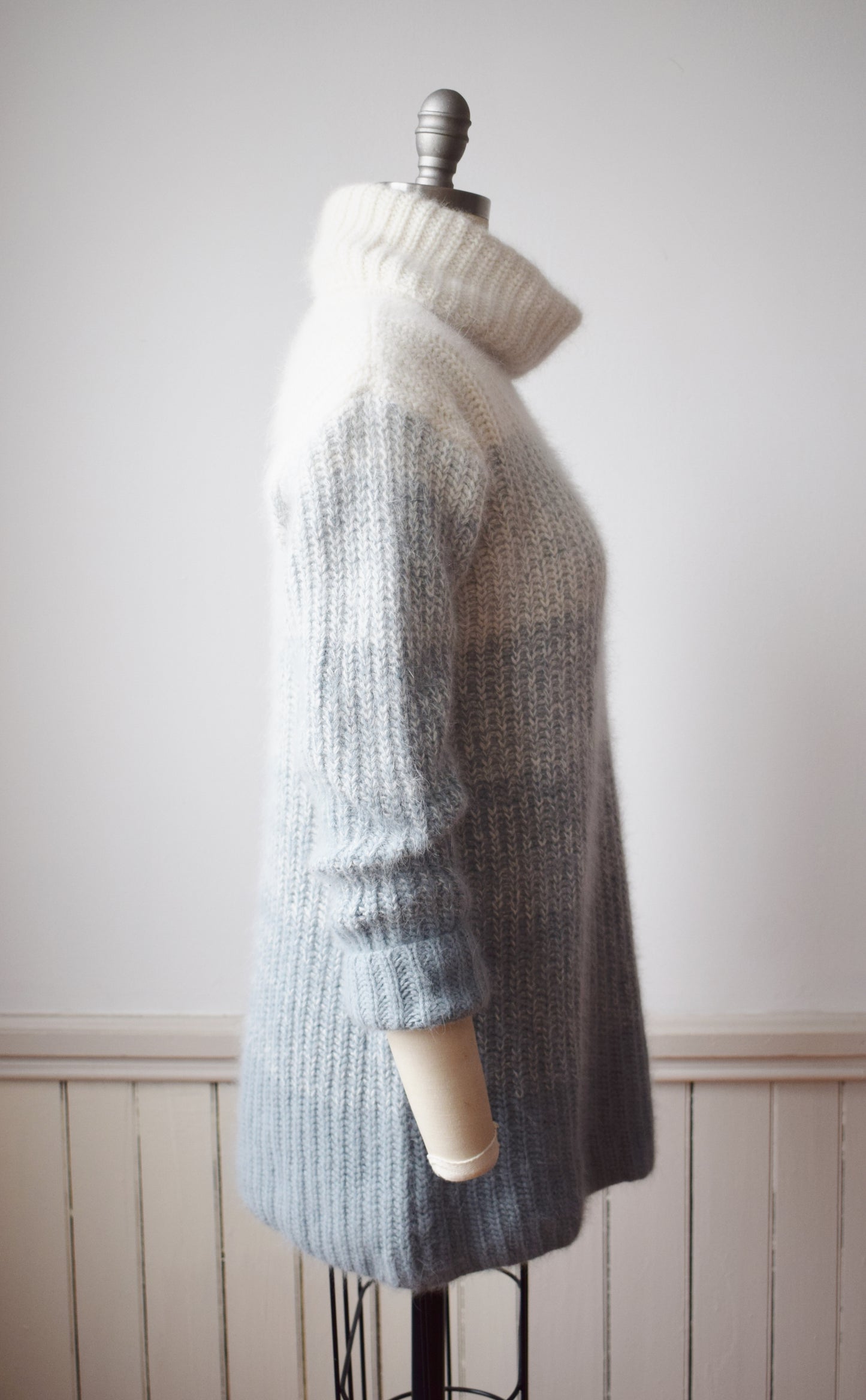 Vintage Ombre Effect Angora Pullover | M