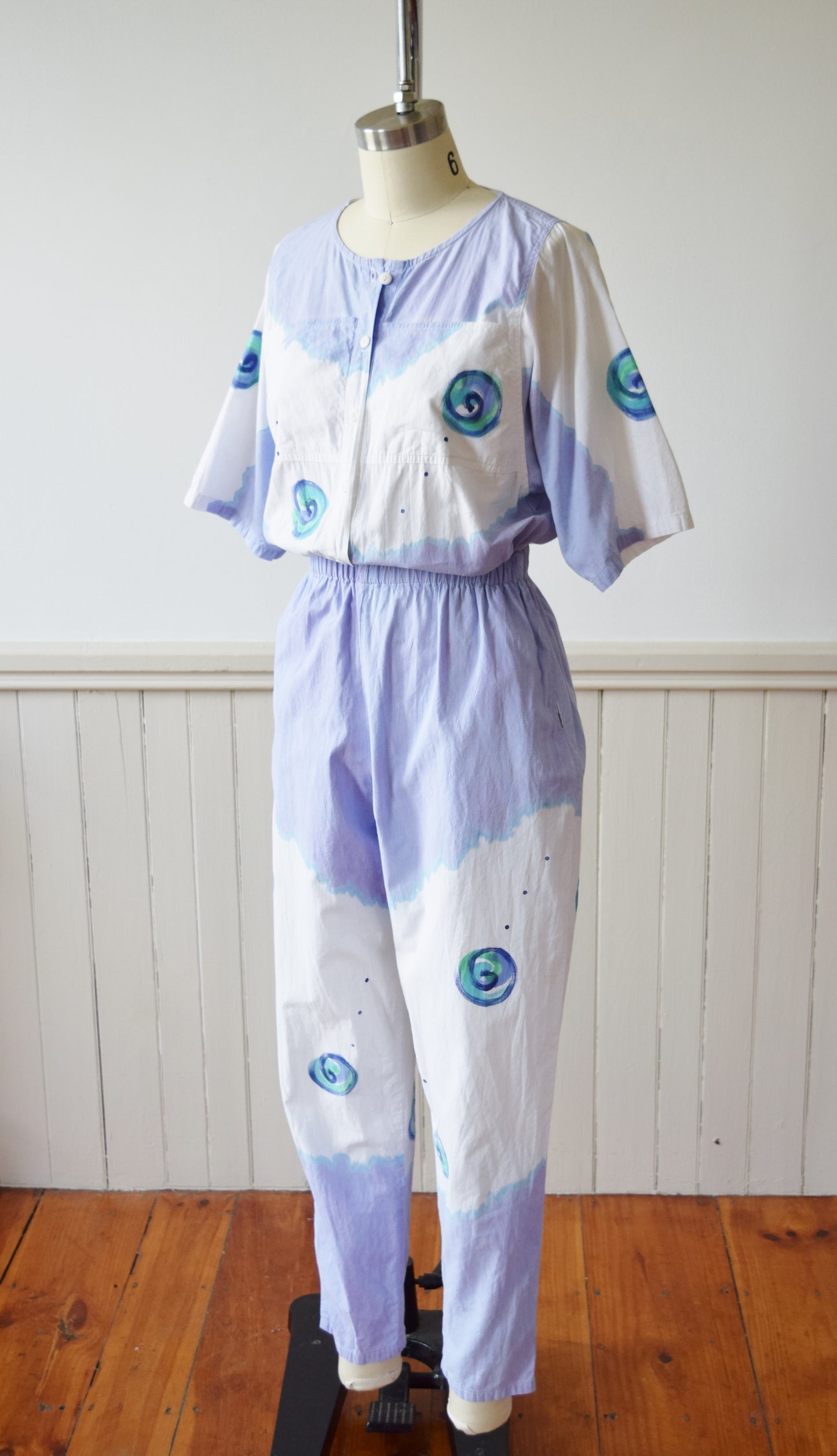 Hand Painted Play/Jumpsuit by Play Alegre | 1980s | S
