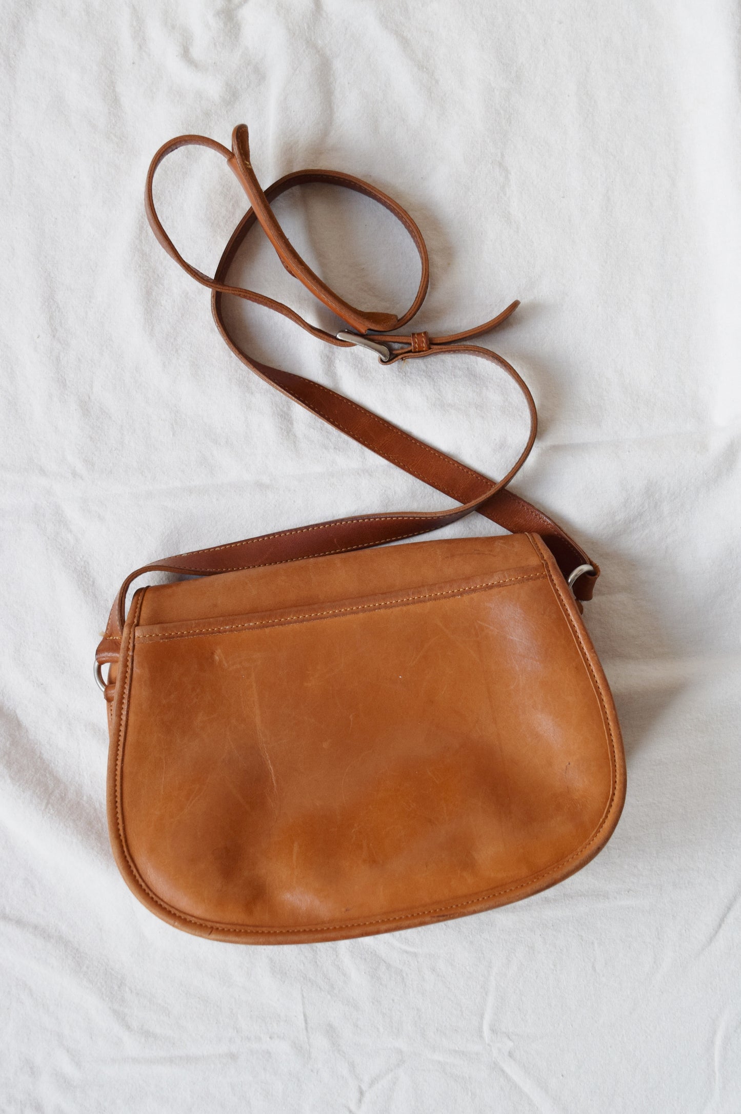 Vintage Leather Crossbody Bag | by Rockport / Made in USA