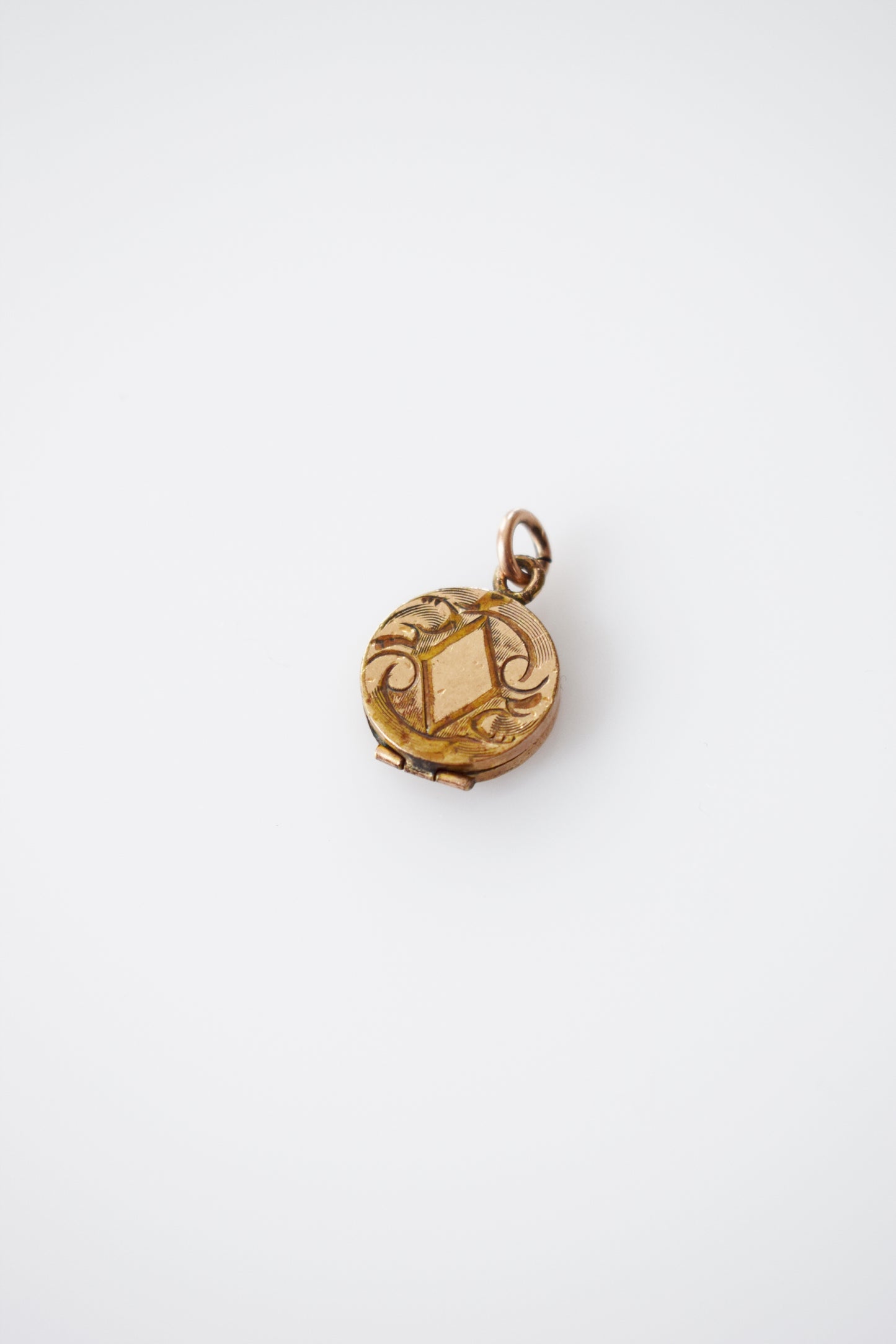 Petite Antique Gold Fill Locket | "ANL"