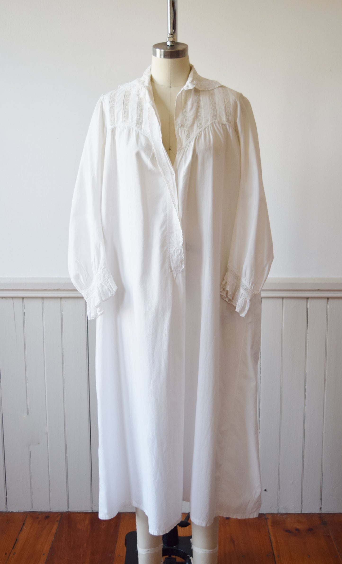 Antique Edwardian Nightgown Dress | c. 1900 | XS/S