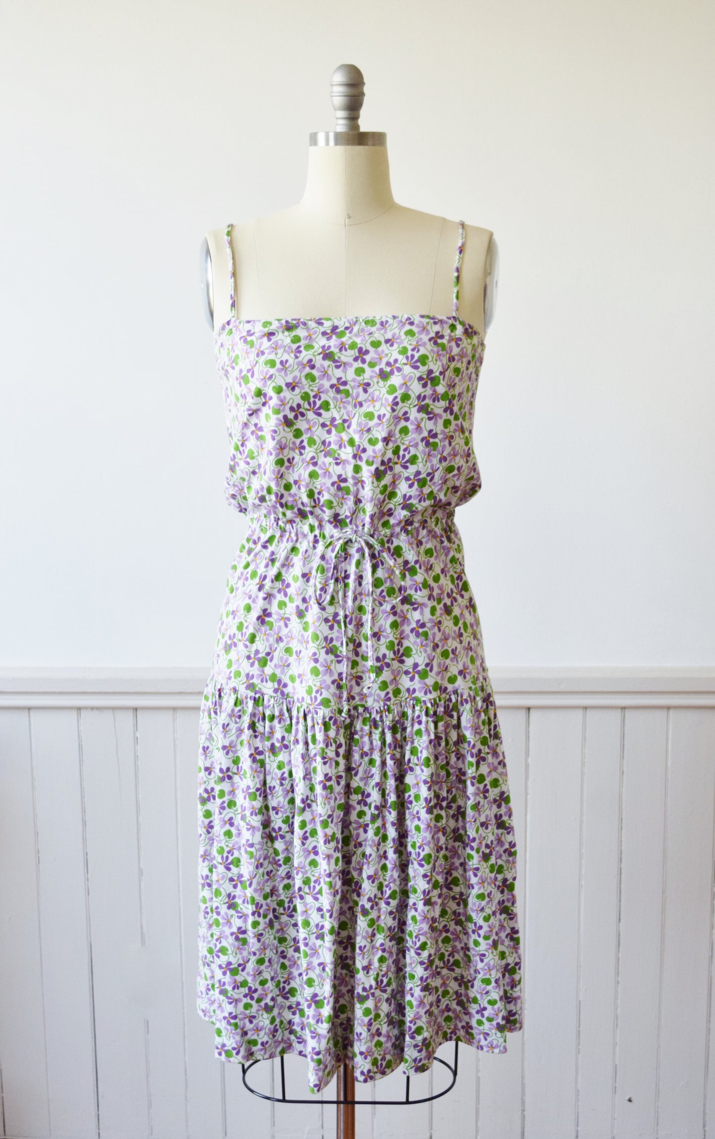 Diane Von Furstenberg Jersey Knit Violet Dress |1970s | M
