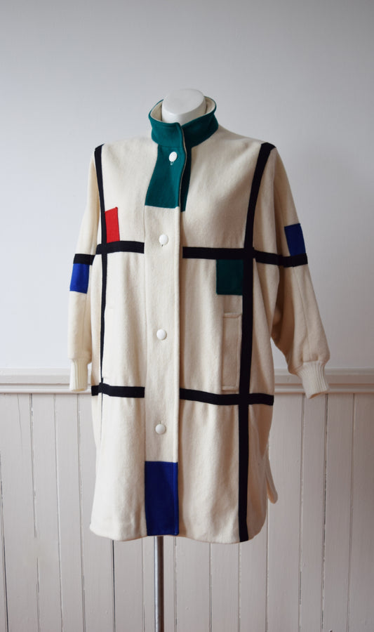 Ode to Mondrian Coat | 1980s | L