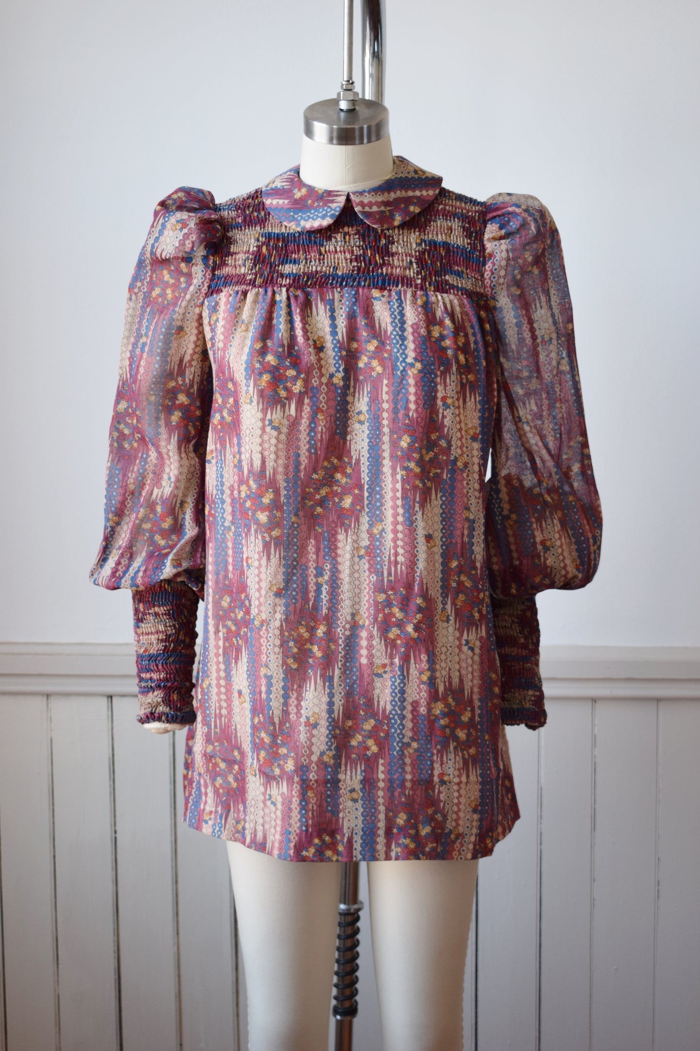 1970s Bishop Sleeve Tunic/Dress | XS