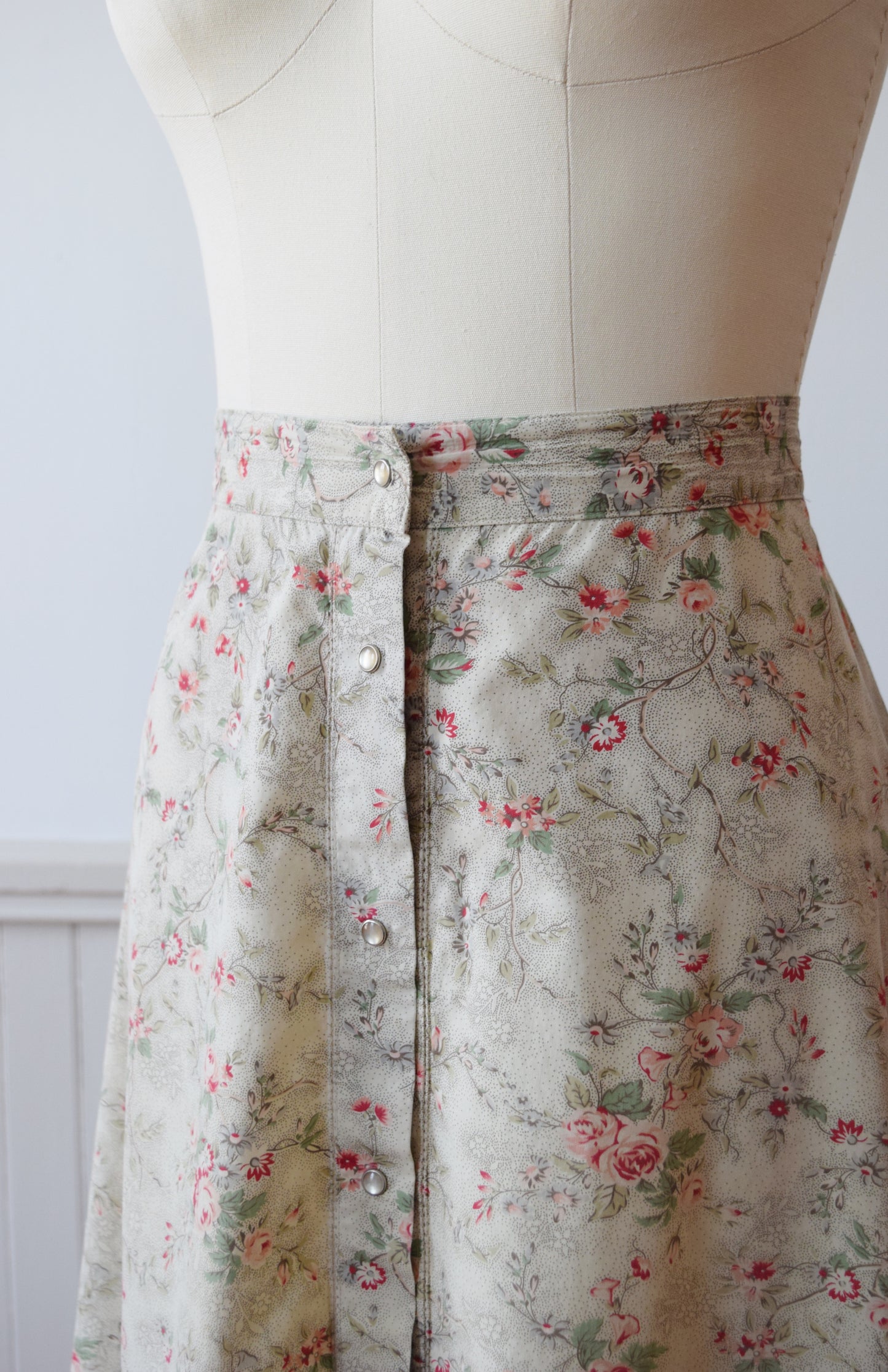 Vintage Ralph Lauren Floral Print Skirt | L