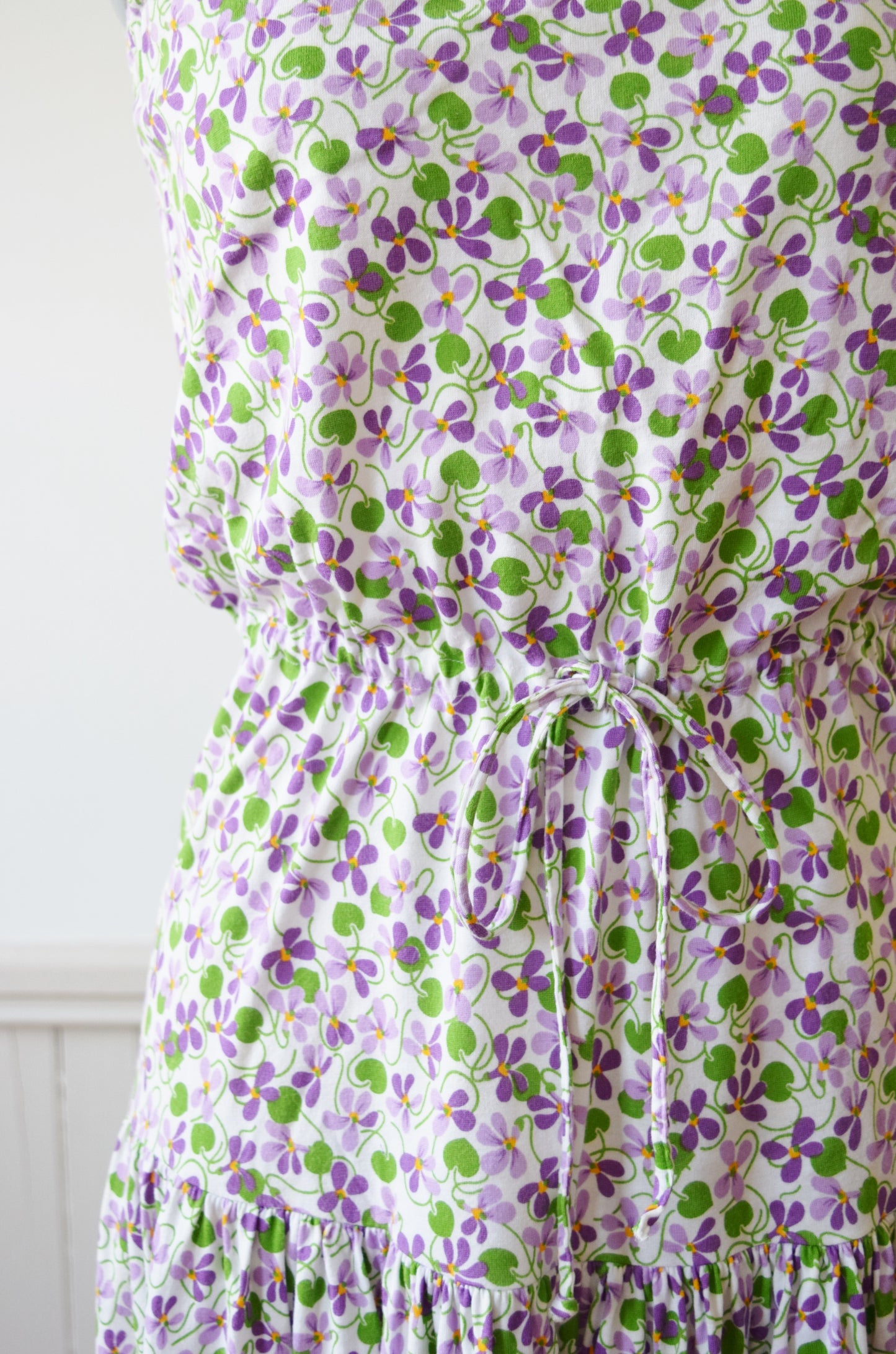 Diane Von Furstenberg Jersey Knit Violet Dress |1970s | M