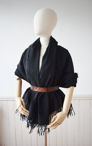 Antique Victorian Wool Shawl | OS