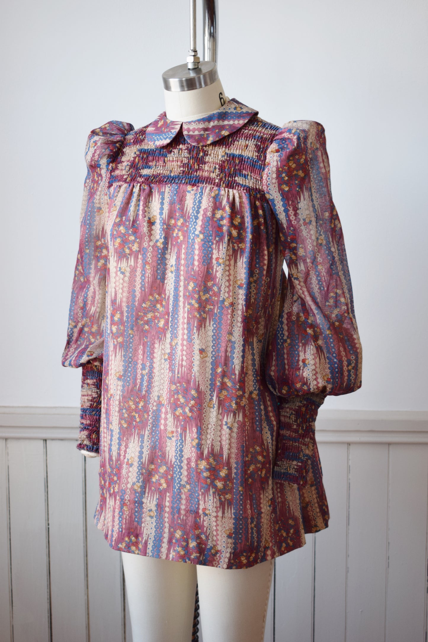 1970s Bishop Sleeve Tunic/Dress | XS