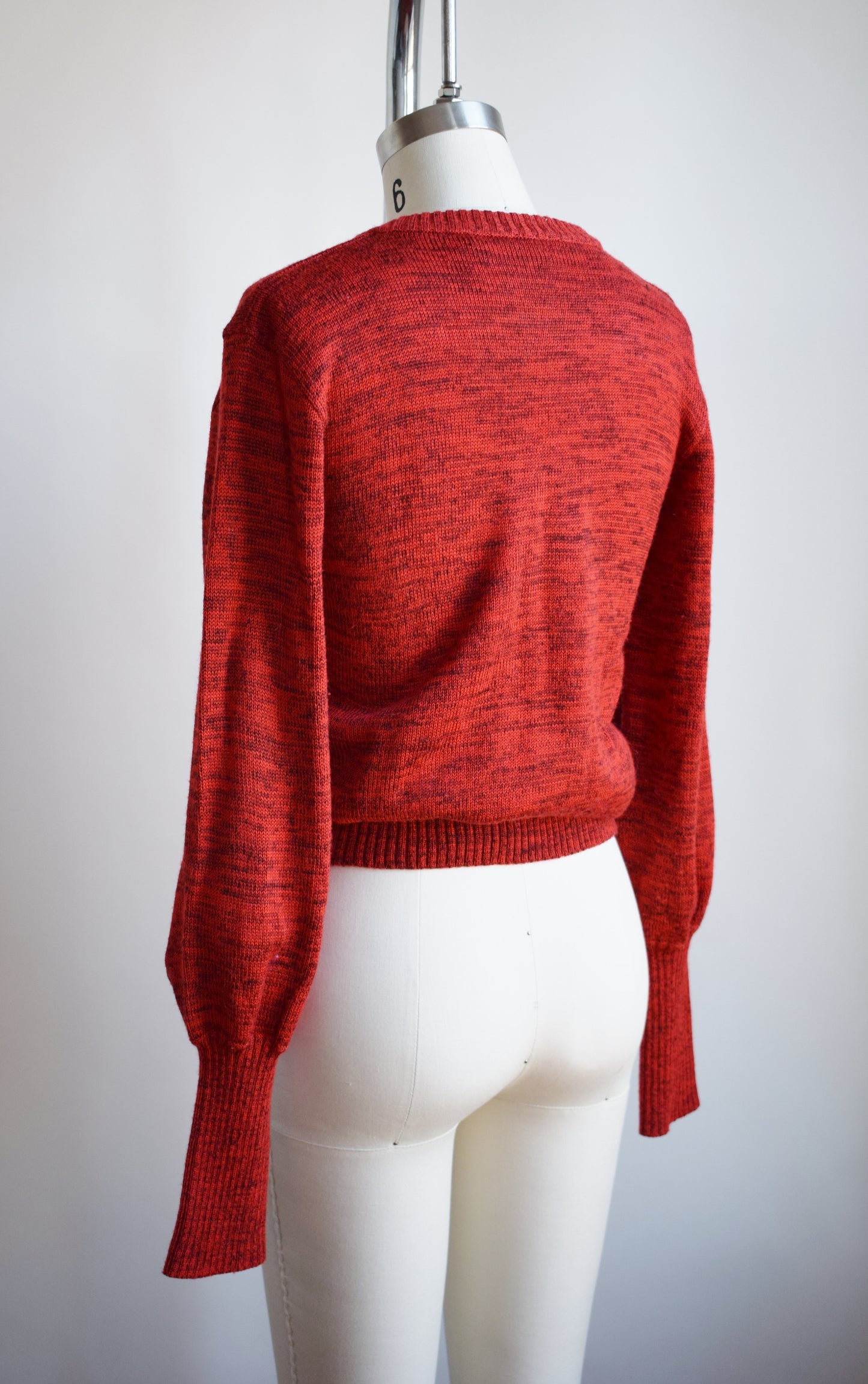 1980s YSL Red Knit Top | XS/S
