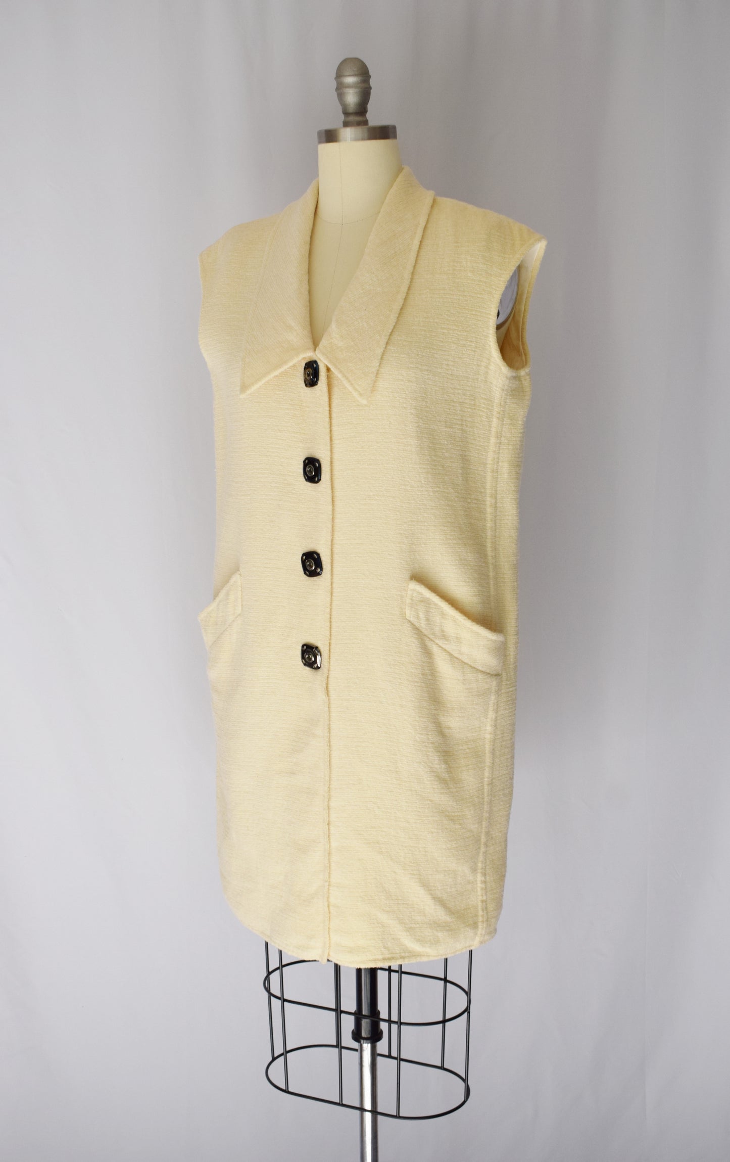 Vintage Cream Wool Dress by Oscar de la Renta | S/M