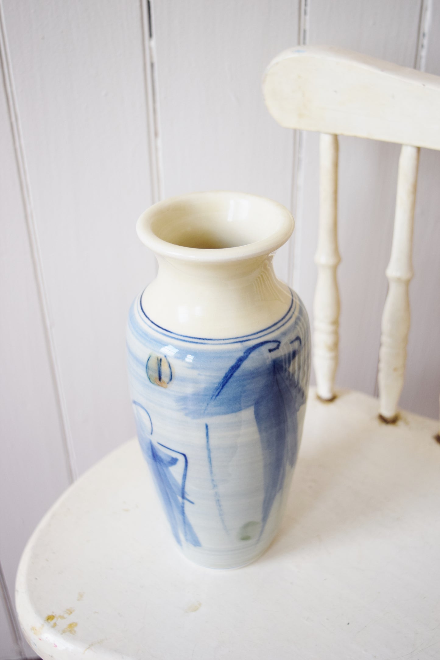 Vintage Artist Signed Ceramic Vase | 2002