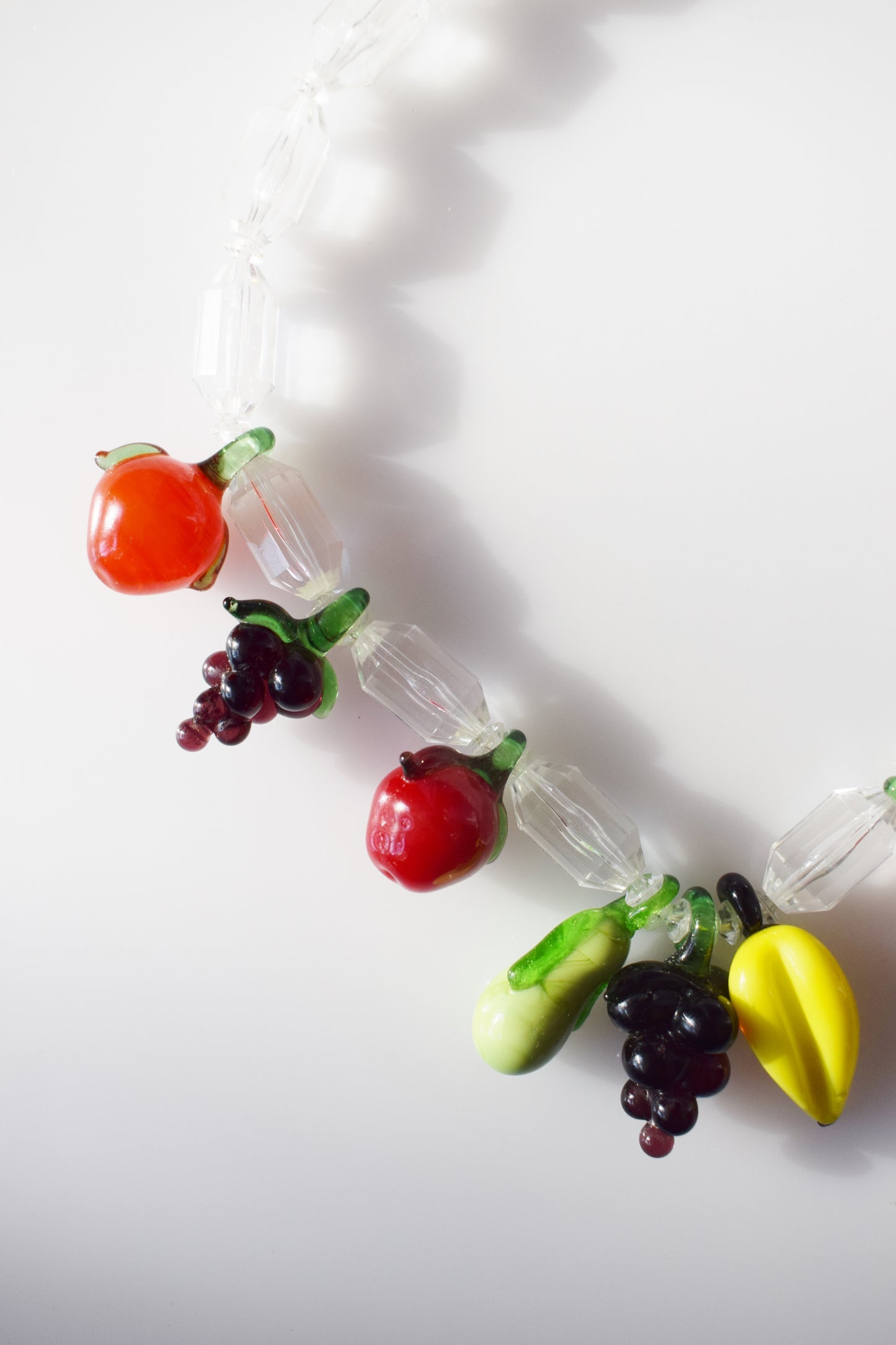 Vintage Glass Fruit Salad Necklace
